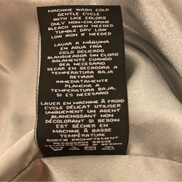 Members Only Extra Small Silver Washer Satin Boyfriend Jacket - Picture 9 of 16